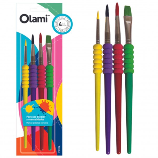 SET PINCELES OLAMI C/ GRIP...