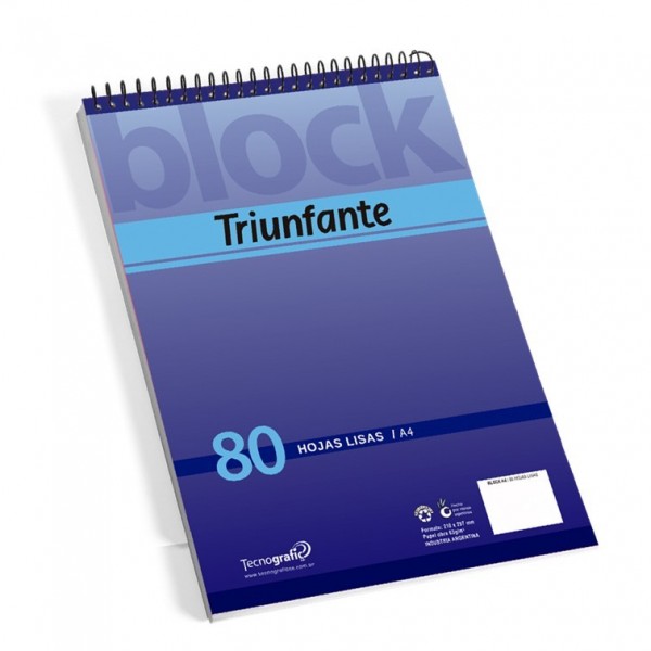 BLOCK A4 CON ESPIRAL...