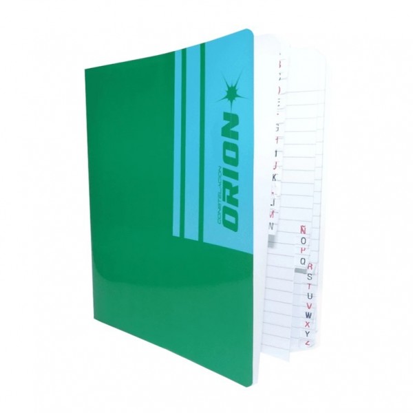 CUADERNO CON INDICE ORION X...