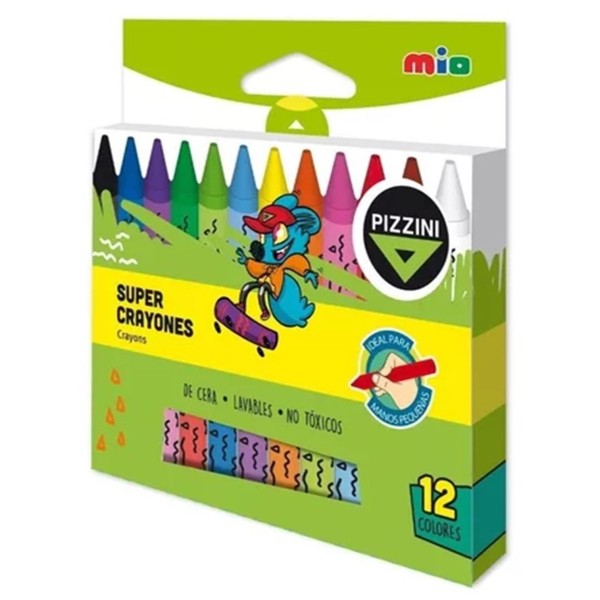 CRAYONES PIZZINI SUPER X 6...