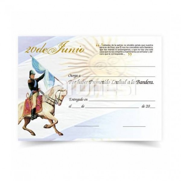 DIPLOMA PROMESA BELGRANO A...