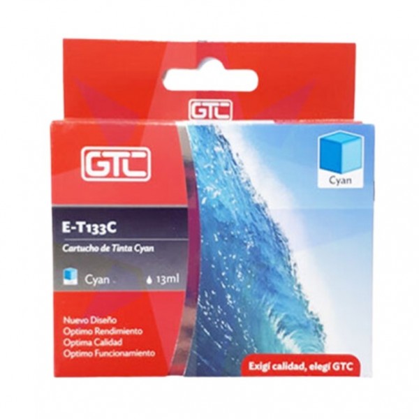 CARTUCHO GTC T133 - CYAN