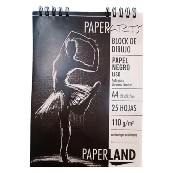 BLOCK PAPERLAND NEGRO LISA...