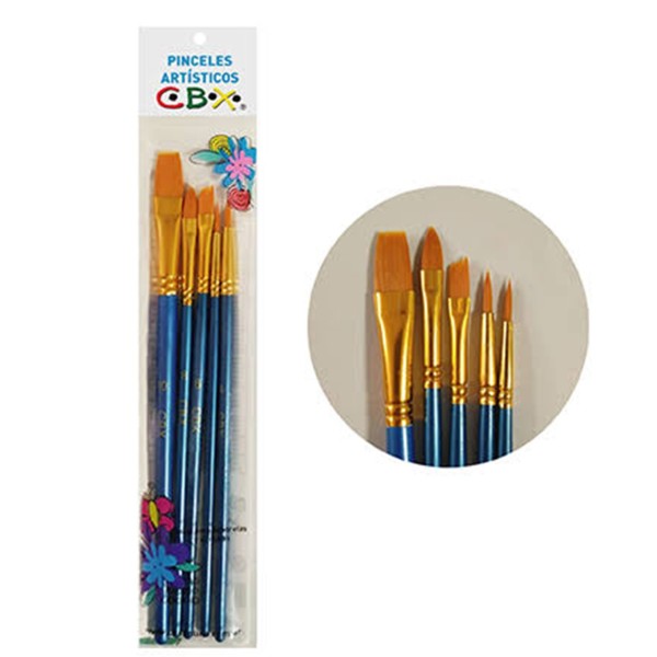 SET PINCELES C.B.X. X 5...