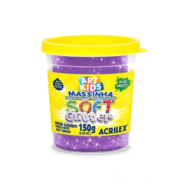 MASA ACRILEX SOFT GLITTER...