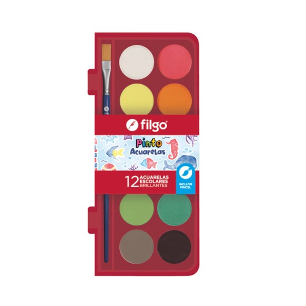 ACUARELA FILGO ESTUCHE X 12
