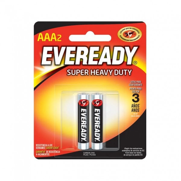 PILA EVEREADY AAA (X 2 UNID)