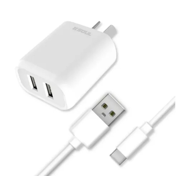 CARGADOR 220V A USB MICRO...