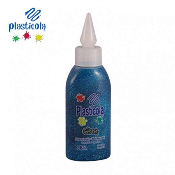 PLASTICOLA C/ GLITTER 40GR...