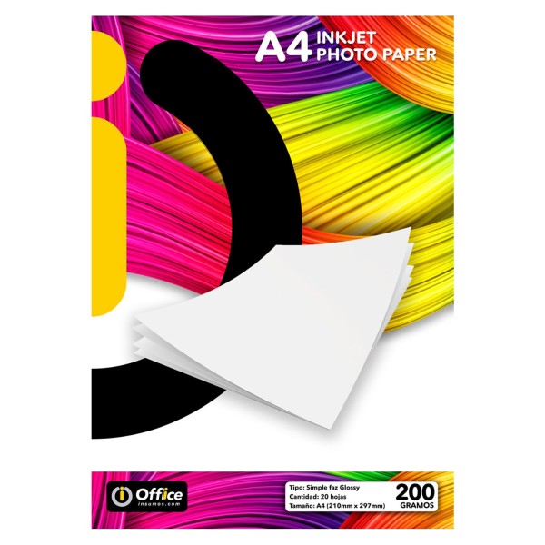 PAPEL FOTOG. GLOSSY 200GR...