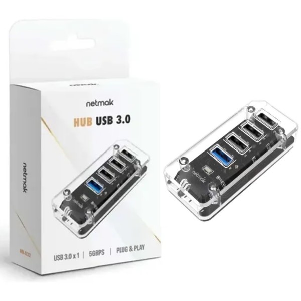 HUB 3 PUERTOS NETMAK (HUB...