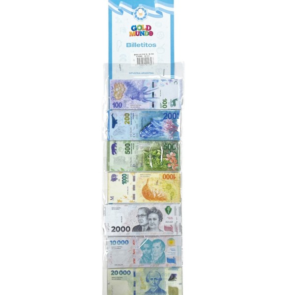 BILLETITOS + MONEDAS COTILLON