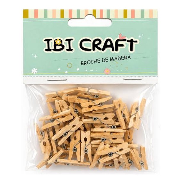 BROCHES MADERA 2.5 X 50U....