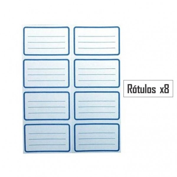 ROTULOS CAJA X 30 - 3333 AZUL