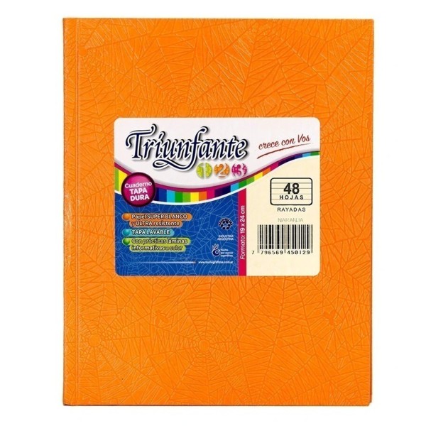 CUADERNO RAYADO T/DURA...