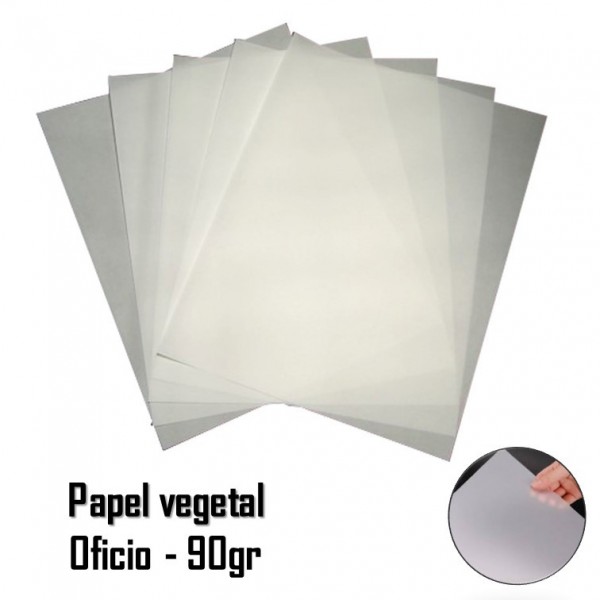 PAPEL VEGETAL OFICIO - 90GR...