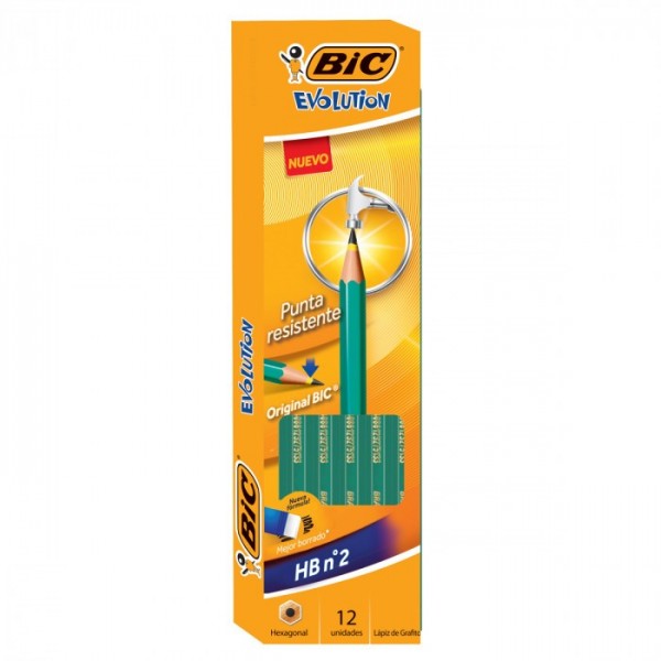LAPIZ NEGRO CON GOMA BIC...