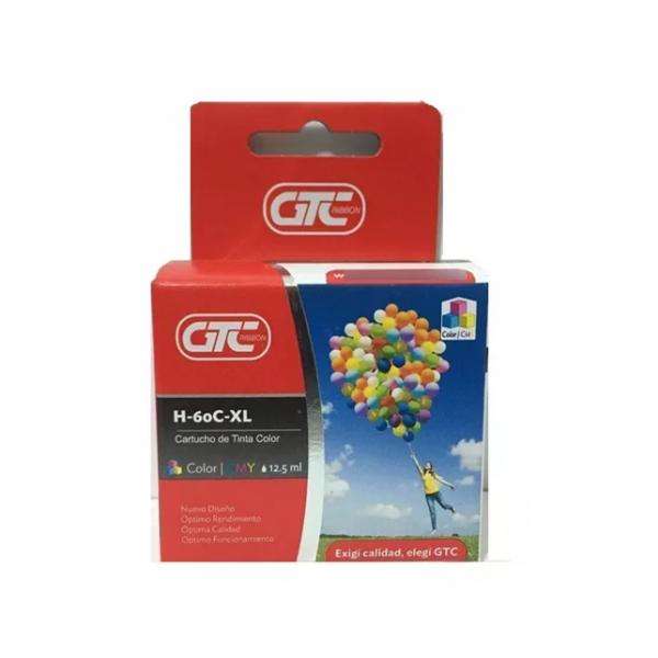 CARTUCHO GTC P/ HP 60XL -...