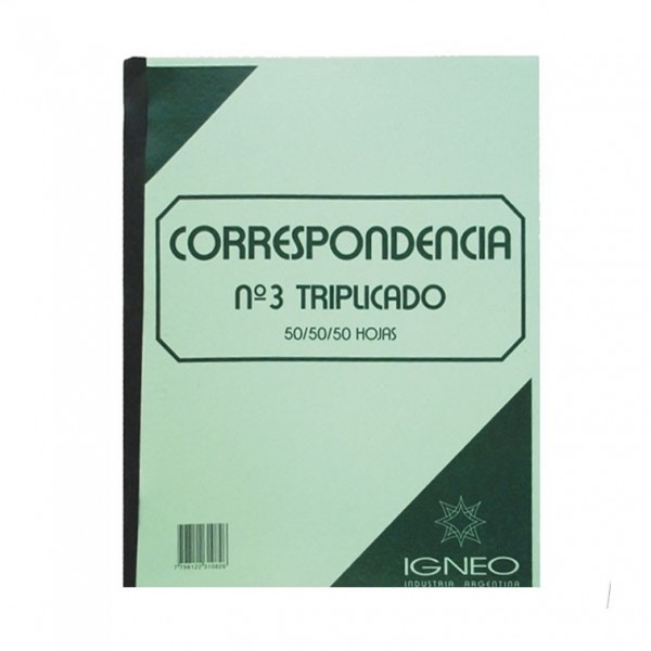 LIBRO CORRESPONDENCIA Nº3...