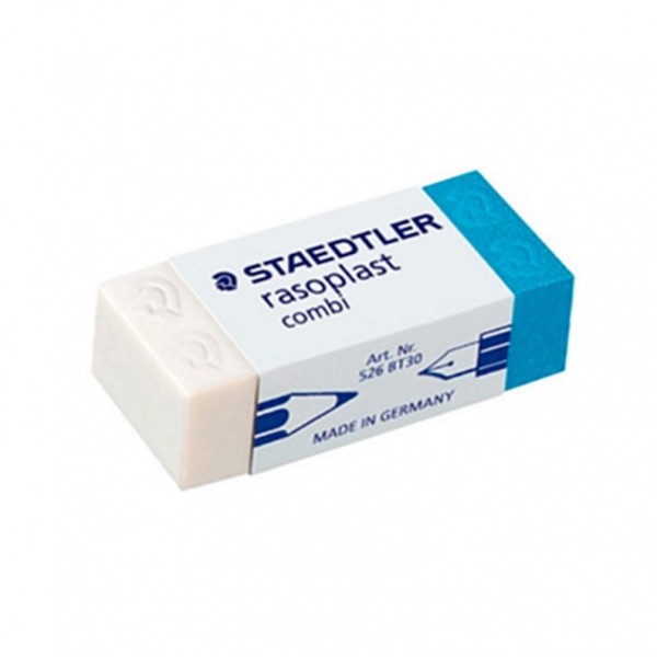 GOMA BLANCA-AZUL STAEDTLER