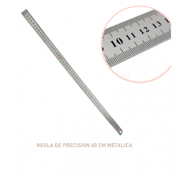 REGLA DE ACERO 60CM IBI CRAFT