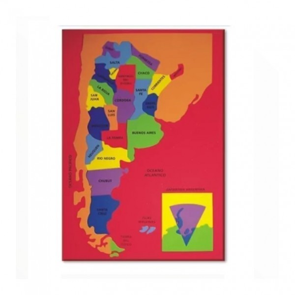 MAPA DE ARGENTINA GOMA EVA...