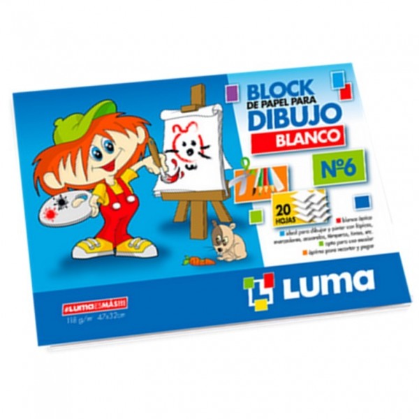 BLOCK DE DIBUJO BLANCO Nº6...
