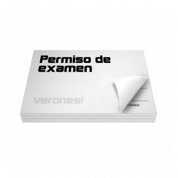 PERMISO DE EXAMEN X 50