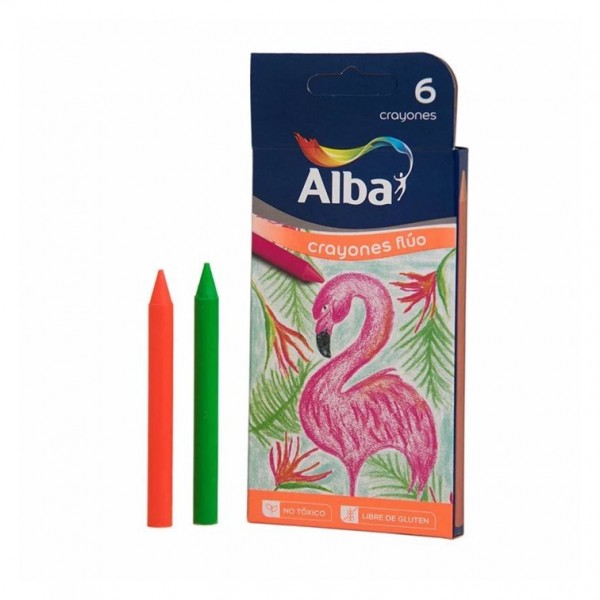 CRAYONES FLUO ALBA FANTASY X 6