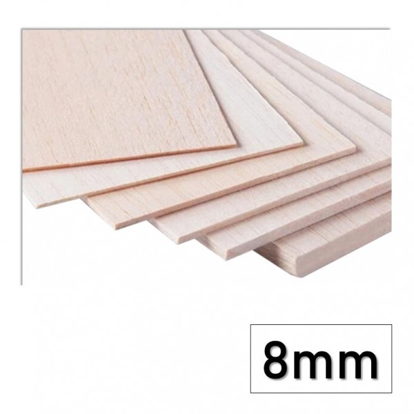 MADERA BALSA 8X90CM - 8MM