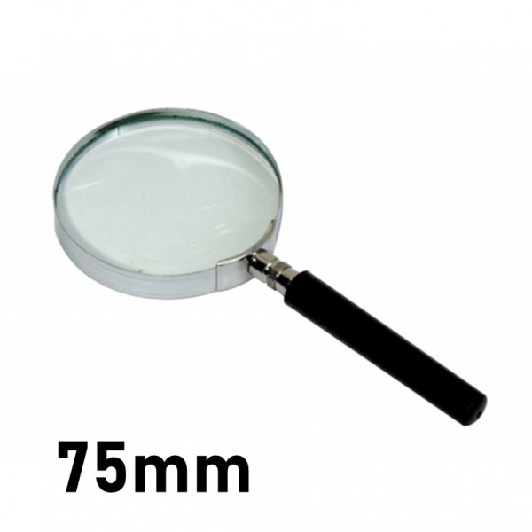 LUPA GLASS ARO METAL 75MM