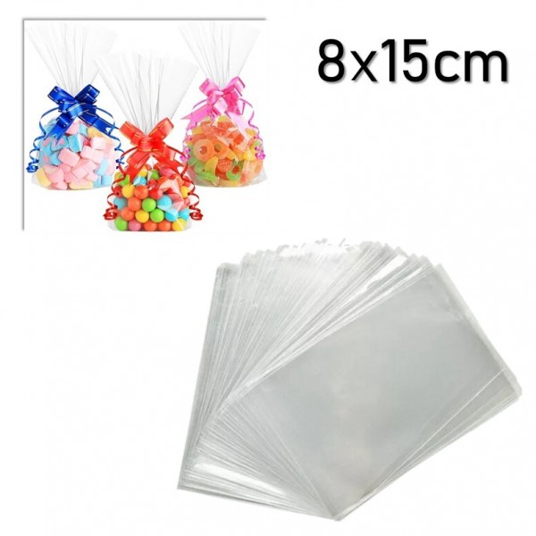 BOLSA DE CELOFAN 8X15CM X 200U