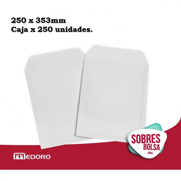 SOBRE PAPEL OBRA 250X353MM...