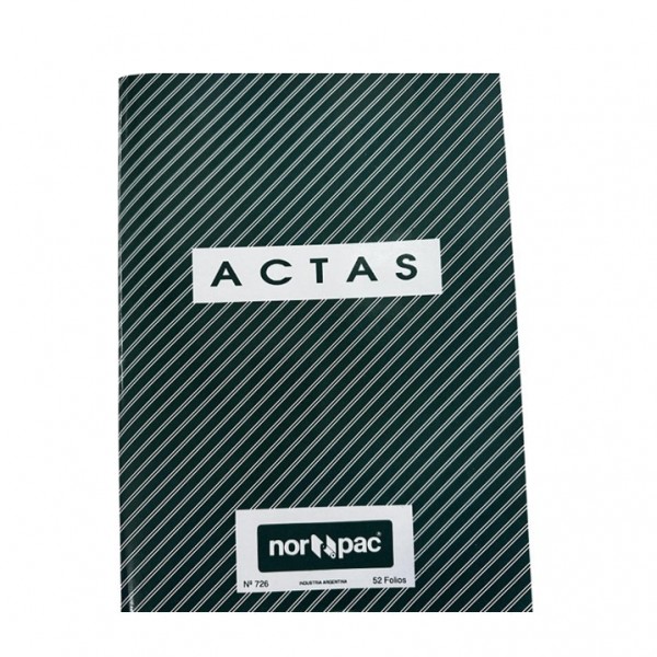 LIBRO ACTAS TAPA FLEX. 52H...