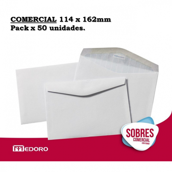 SOBRE COMERCIAL PAPEL OBRA...