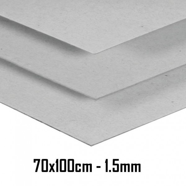 CARTON GRIS 70X100CM - 1.5MM
