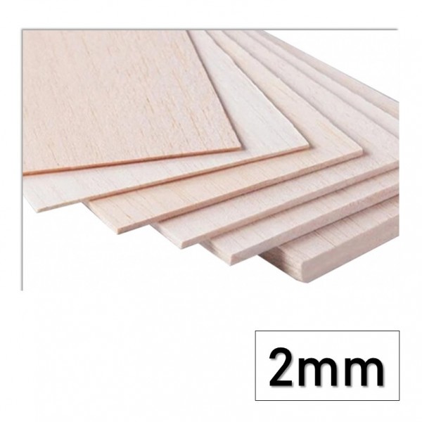 MADERA BALSA 8X90CM - 2MM