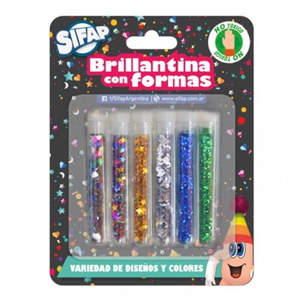 GLITTER SIFAP CON FORMA X 6...