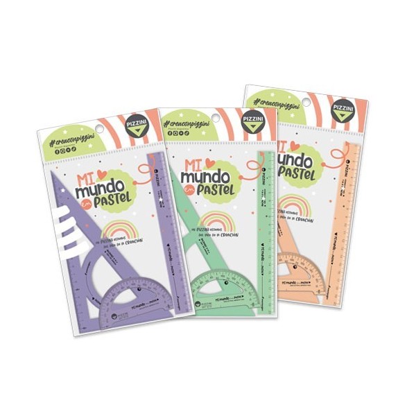 SET DE GEOMETRIA PASTEL 3...