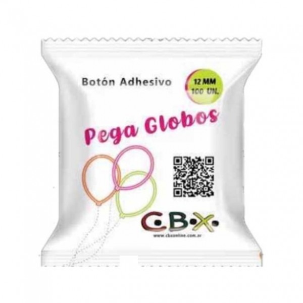 CINTA PEGA GLOBOS BOTON...