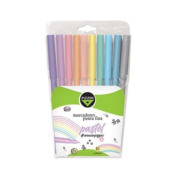 MARCADORES PASTEL PIZZINI X...