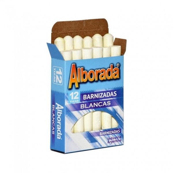 TIZAS BLANCAS ALBORADA X 12