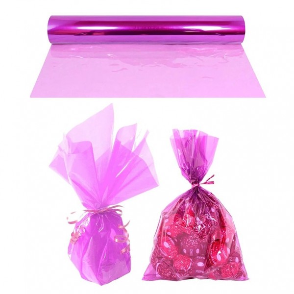 PAPEL CELOFAN COLOR ROSA -...