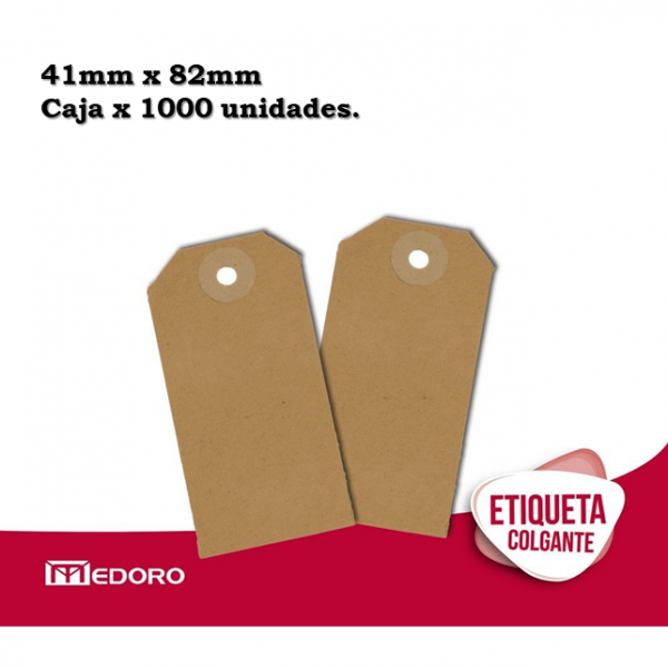 ETIQUETAS COLGANTES 41X82MM...
