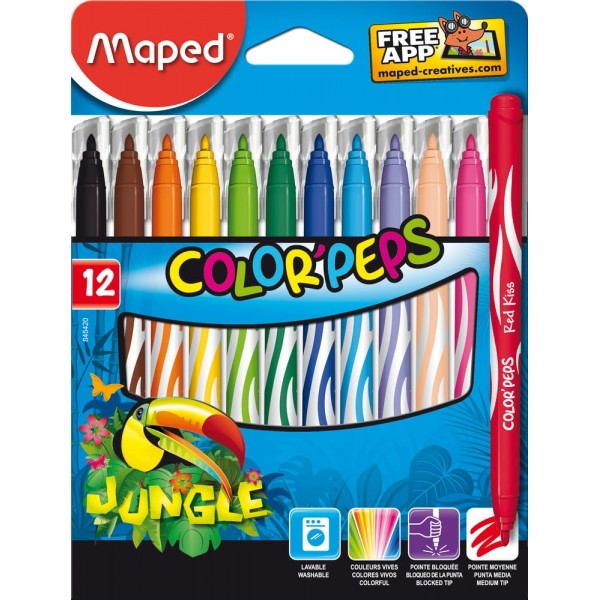 MARCADORES JUNGLE MAPED X 12