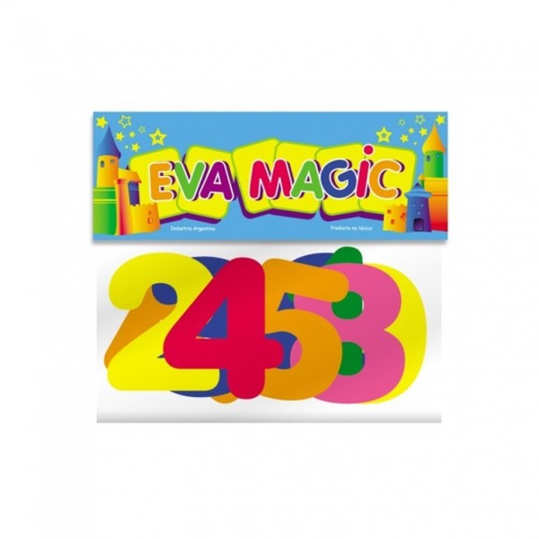 NUMEROS GOMA EVA X 10...