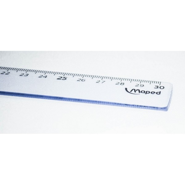 REGLA CRISTAL MAPED 30CM