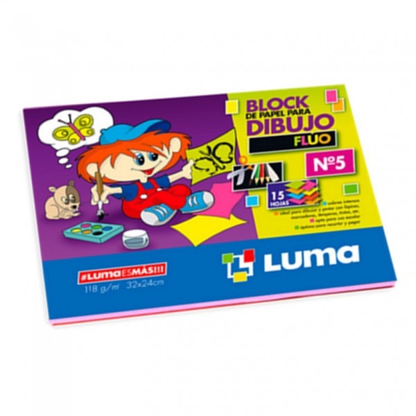 BLOCK DE DIBUJO FLUO Nº5...