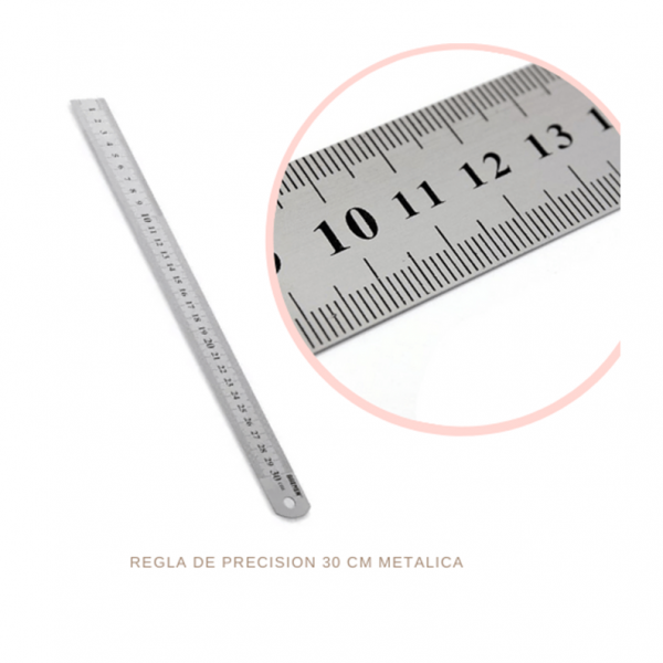 REGLA DE ACERO 30CM IBI CRAFT