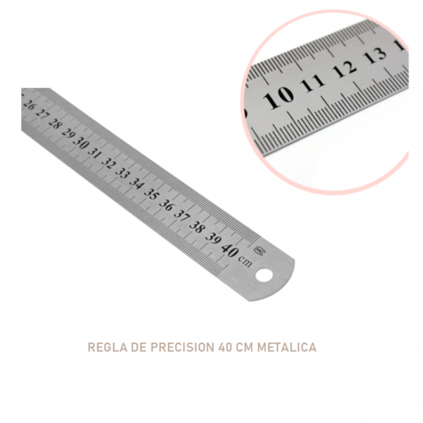 REGLA DE ACERO 40CM IBI CRAFT